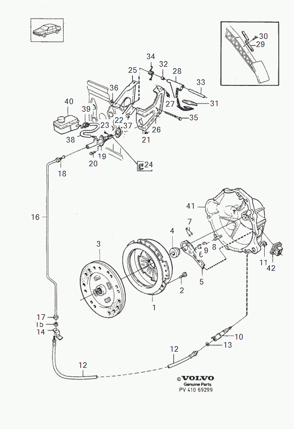 Volvo 1211392 - Sensor, exhaust pressure onlydrive.pro