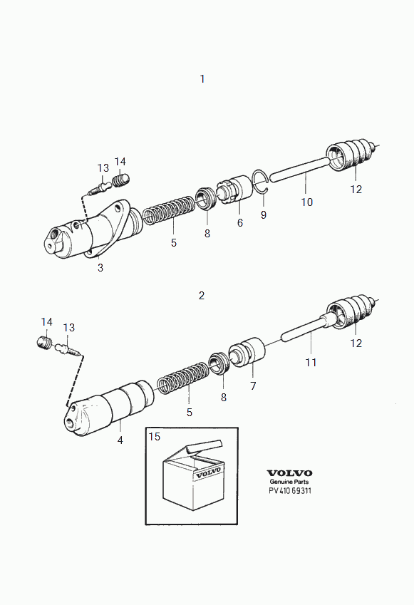 Volvo 12 73 681 - Slave Cylinder, clutch onlydrive.pro