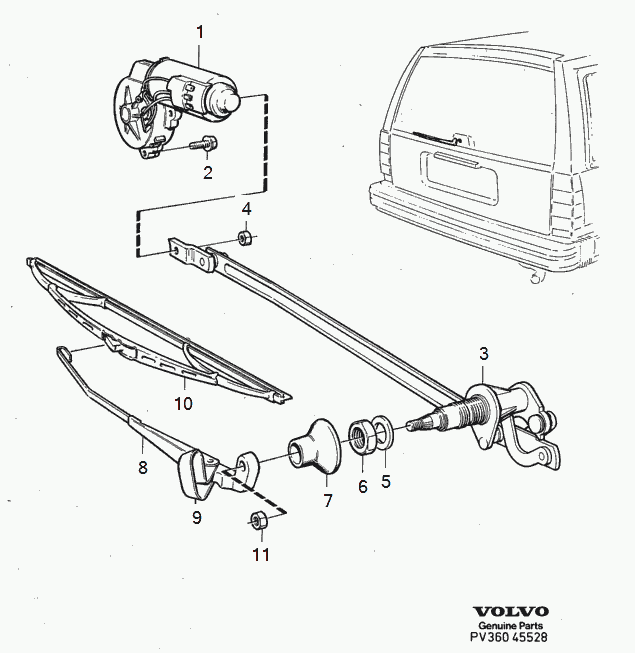 Volvo 1358012 - Wiper Linkage onlydrive.pro