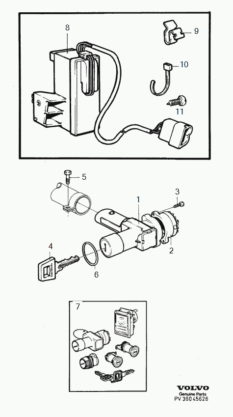 Volvo 1363060 - Brake Light Switch / Clutch onlydrive.pro