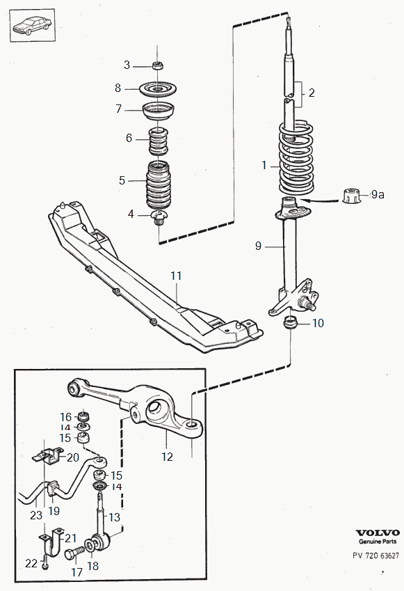 Volvo 1387735 - Putekļu aizsargkomplekts, Amortizators onlydrive.pro