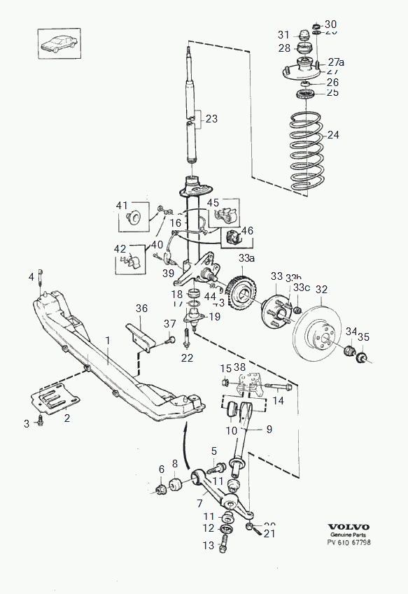 Volvo 1359905 - Front axle spring support: 5.00 pcs. onlydrive.pro