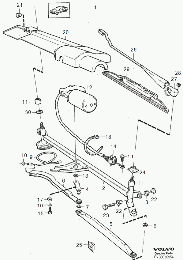 Volvo 3518131 - Wiper Linkage onlydrive.pro