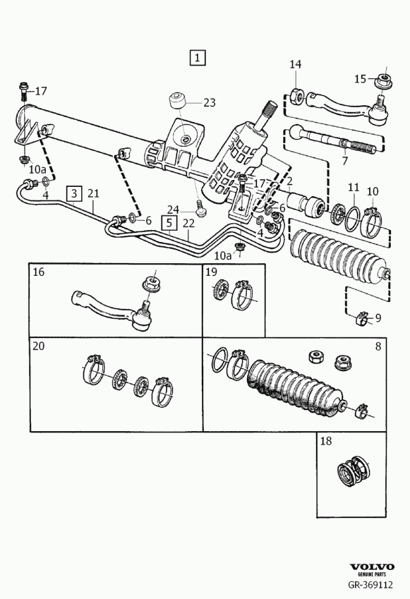 Volvo 3546266 - Inner Tie Rod, Axle Joint onlydrive.pro