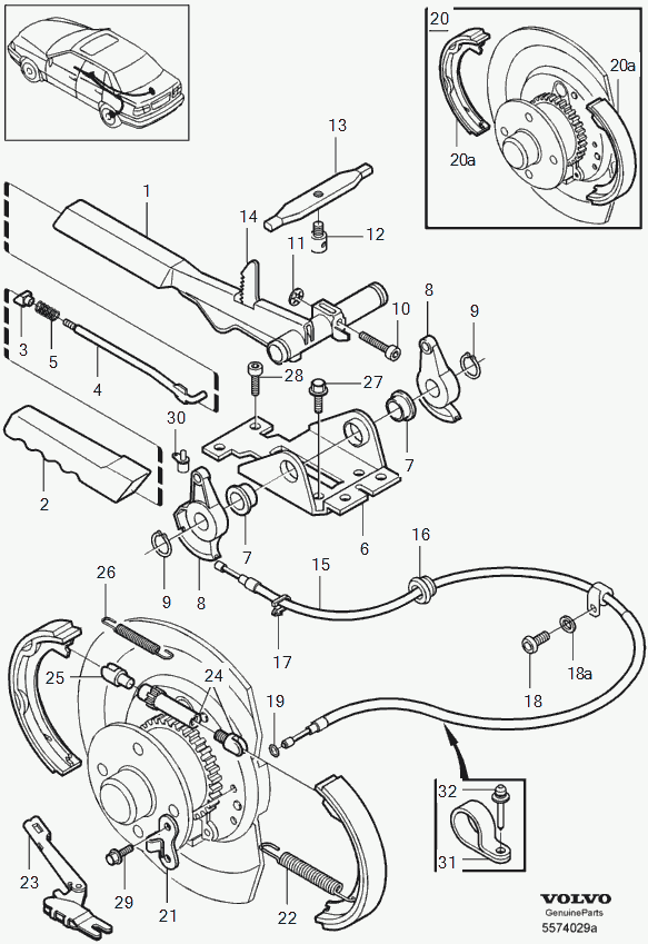 Chevrolet 9157998* - Parking brake: 1.00 pcs. onlydrive.pro