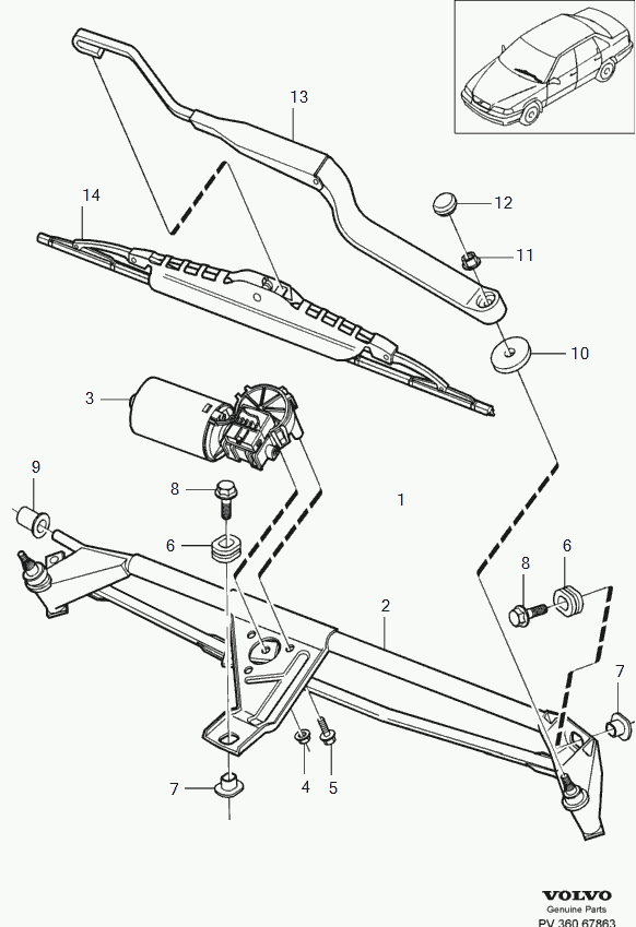 Volvo 31276592 - Wiper Blade onlydrive.pro