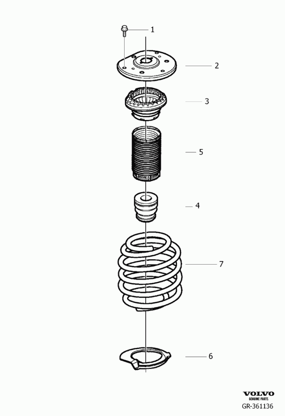 Volvo 31277826 - Подшипник качения, опора стойки амортизатора onlydrive.pro