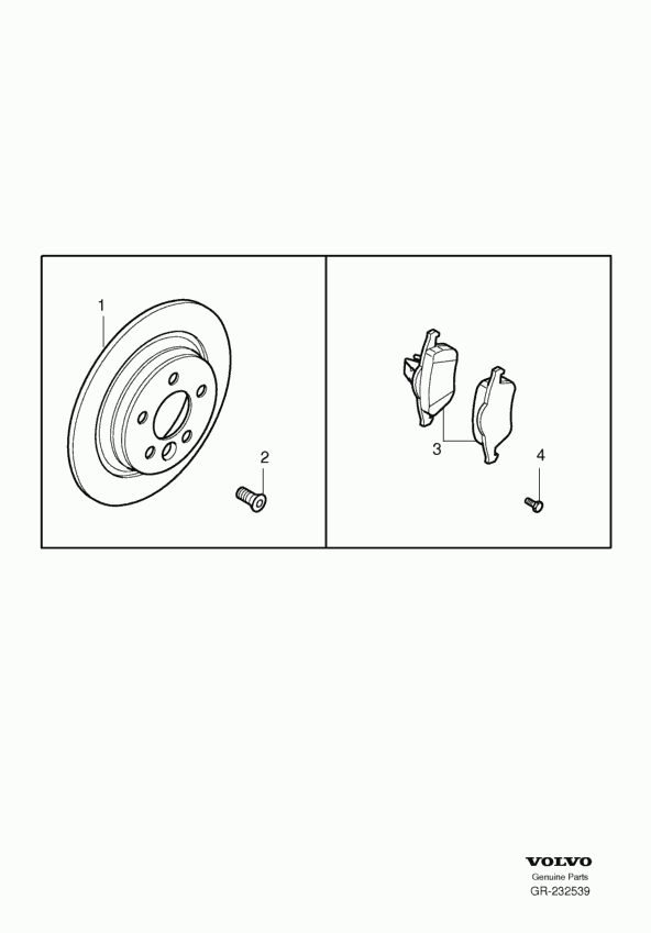 Volvo 30769059 - Brake Set, disc brakes onlydrive.pro