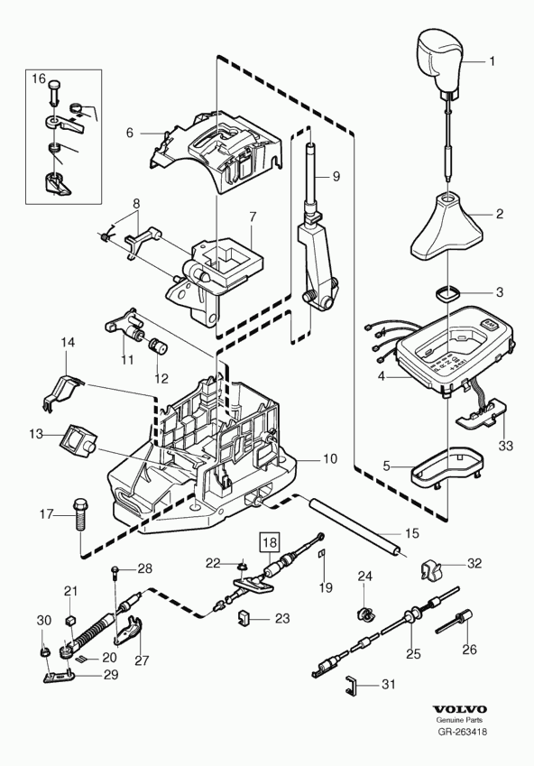 Volvo 9463564 - Repair Kit, gear lever onlydrive.pro