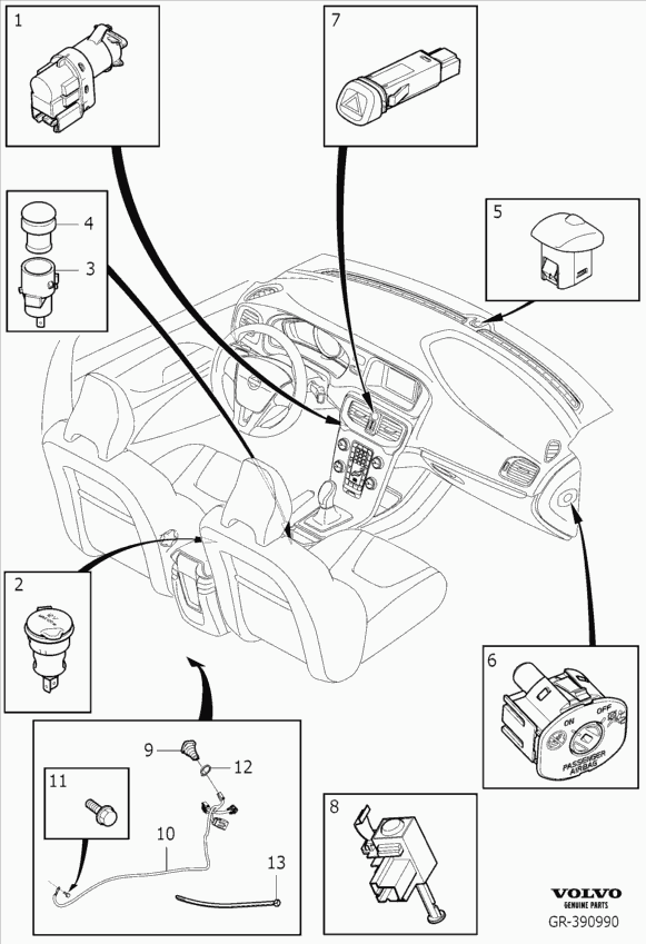 Volvo 31264377 - Brake Light Switch / Clutch onlydrive.pro