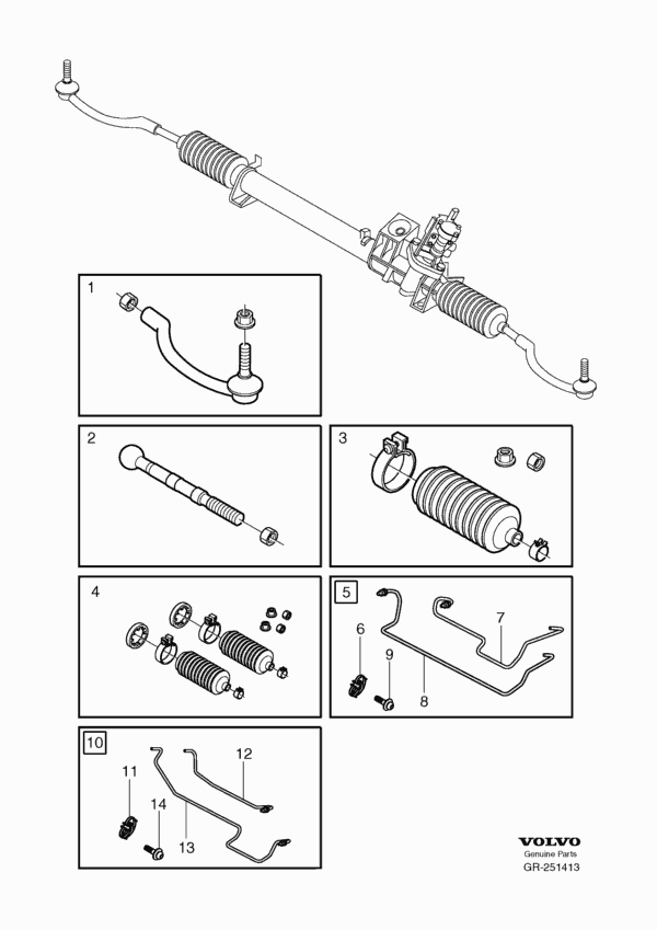 Volvo 272418 - Bellow Set, steering onlydrive.pro