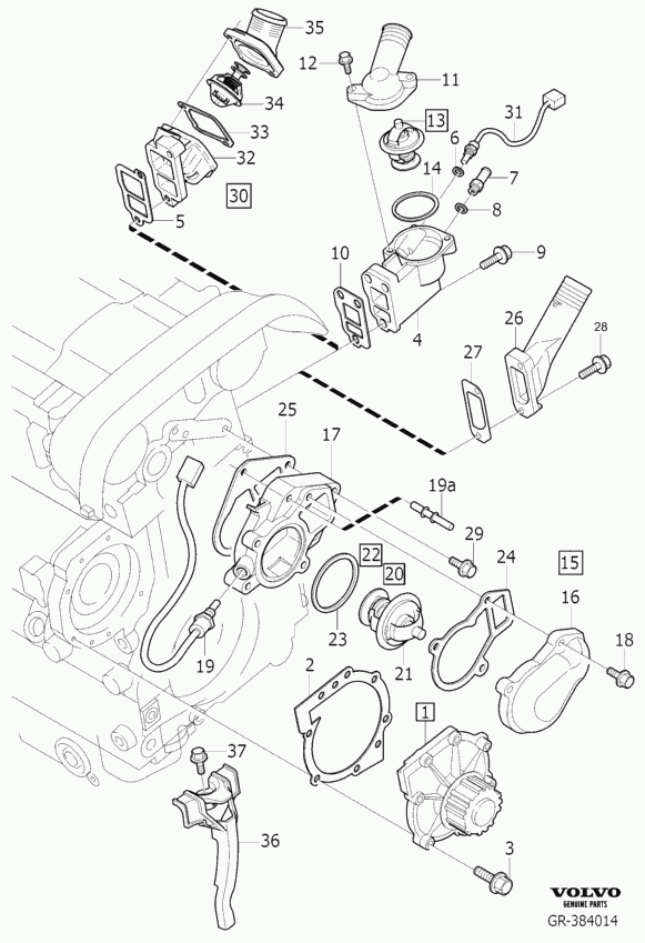 Volvo 31293700 - Termostats, Dzesēšanas šķidrums onlydrive.pro