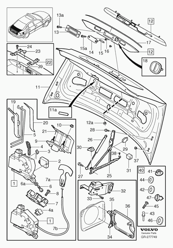 Volvo 30649439 - Gas Spring, boot, cargo area onlydrive.pro