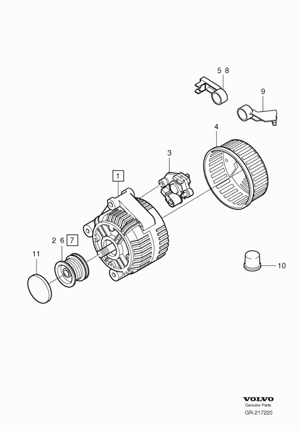 Volvo 8 111 001 - Alternator onlydrive.pro