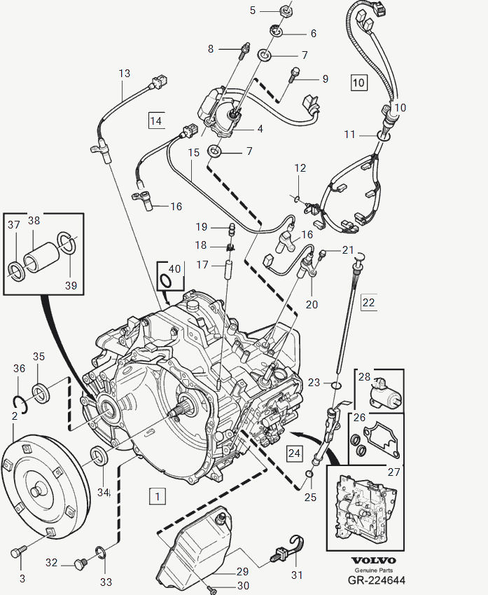 Volvo 977 751 - Уплотнительное кольцо, резьбовая пробка маслосливного отверстия onlydrive.pro