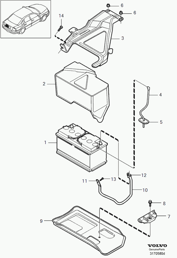 Volvo 30659800 - Battery: 1.00 pcs. onlydrive.pro