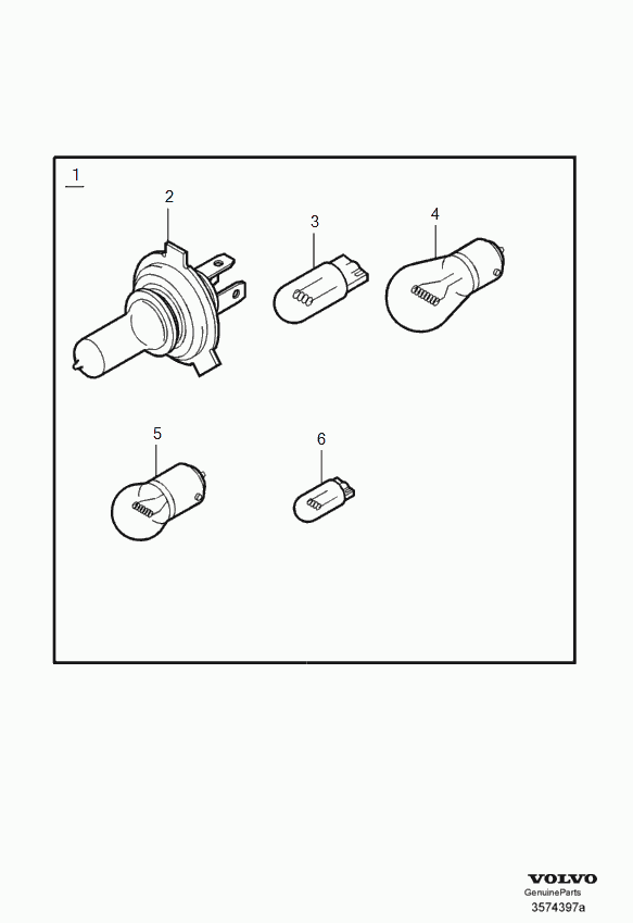 Volvo 989829 - Bulb kit: 2.00 pcs. onlydrive.pro