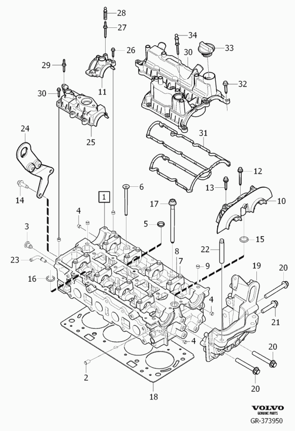 Volvo 31 330 400 - Gasket, cylinder head onlydrive.pro