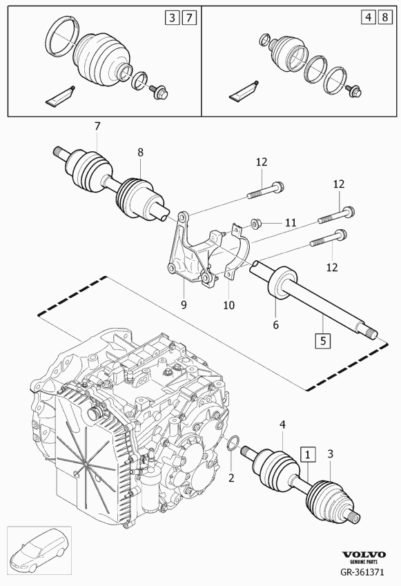 Volvo 36002895 - Drive Shaft onlydrive.pro