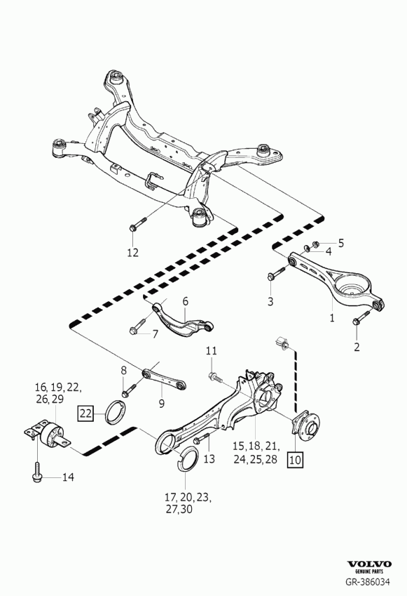 Volvo 30741283 - Clamping Screw, ball joint onlydrive.pro