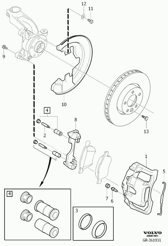 Volvo 36000375 - Pidurisadul onlydrive.pro