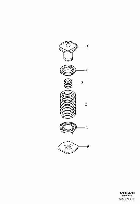 Volvo 30748807 - Spring Cap onlydrive.pro