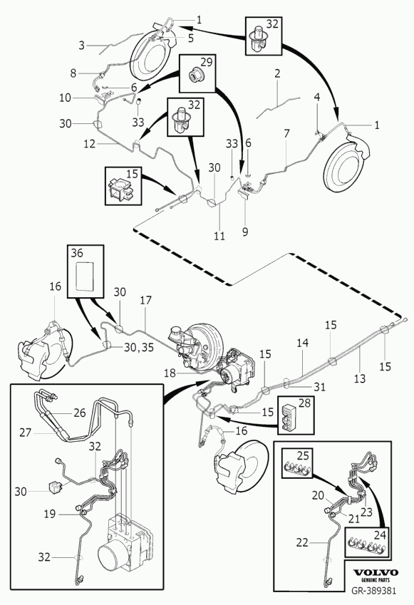 Volvo 31305095 - Тормозной шланг onlydrive.pro