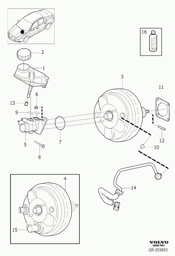 Volvo 30665607 - Датчик положения педали, педаль тормоза onlydrive.pro