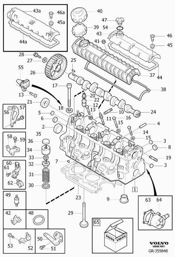 Volvo 3 287 556 - Уплотняющее кольцо, распредвал onlydrive.pro