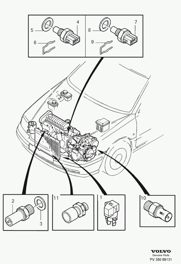 Volvo 3 343 237 - Sender Unit, oil pressure onlydrive.pro