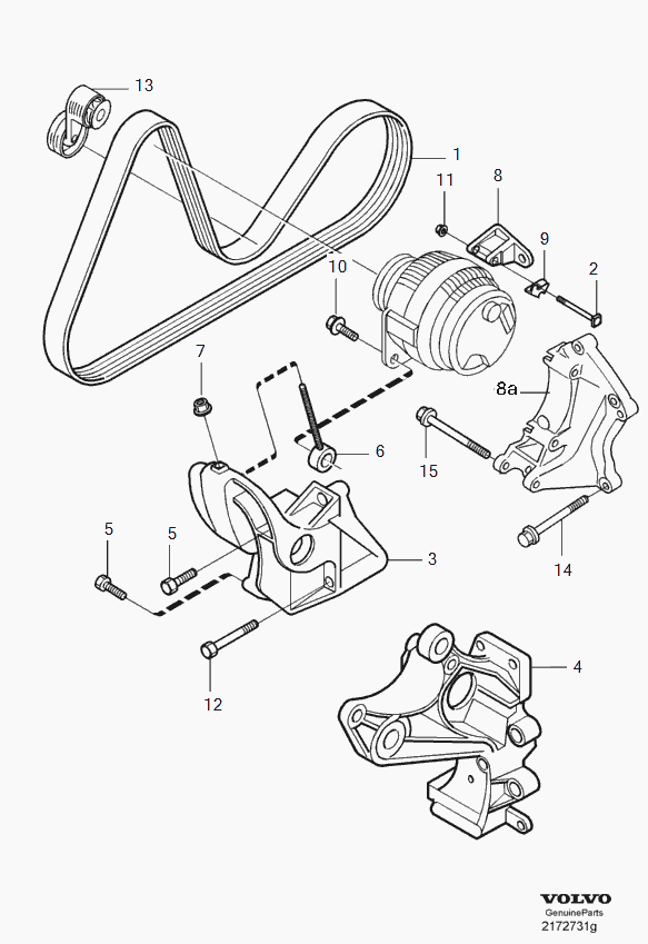 Volvo 31336390 - Belt Tensioner, v-ribbed belt onlydrive.pro