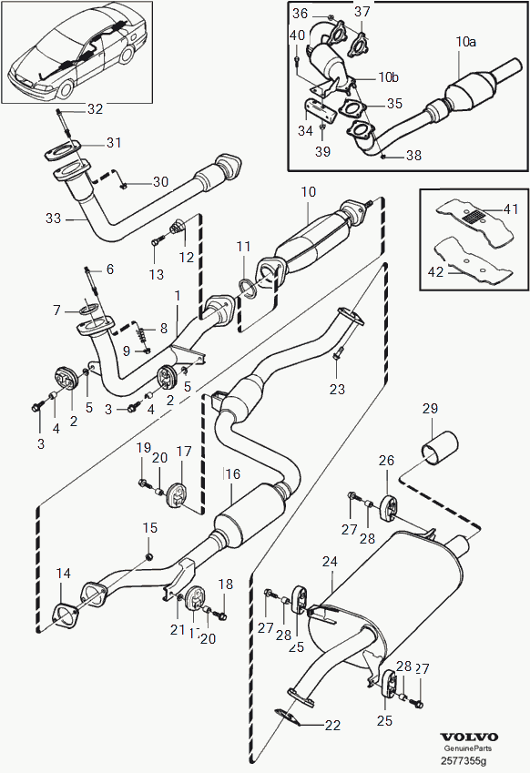 Volvo 30.638.511 - Gasket, exhaust pipe onlydrive.pro