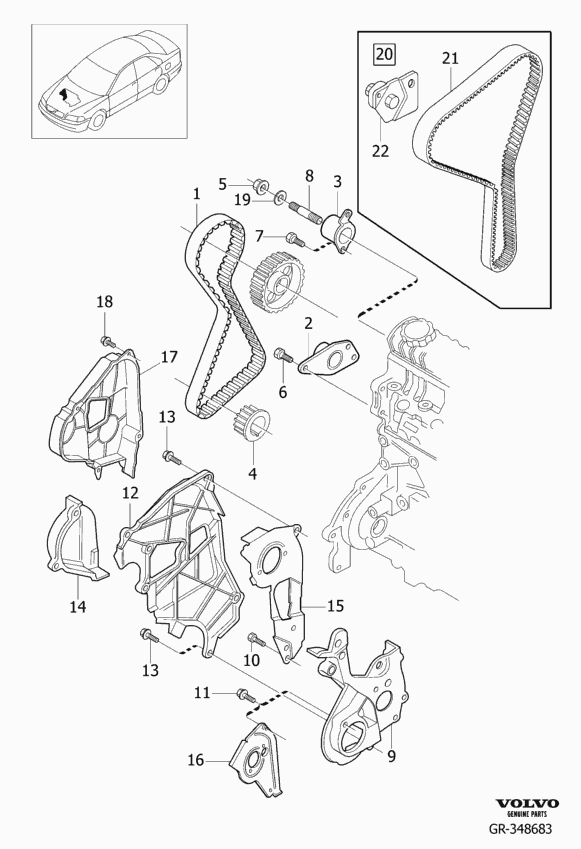 Volvo 31272975 - Timing Belt Set onlydrive.pro