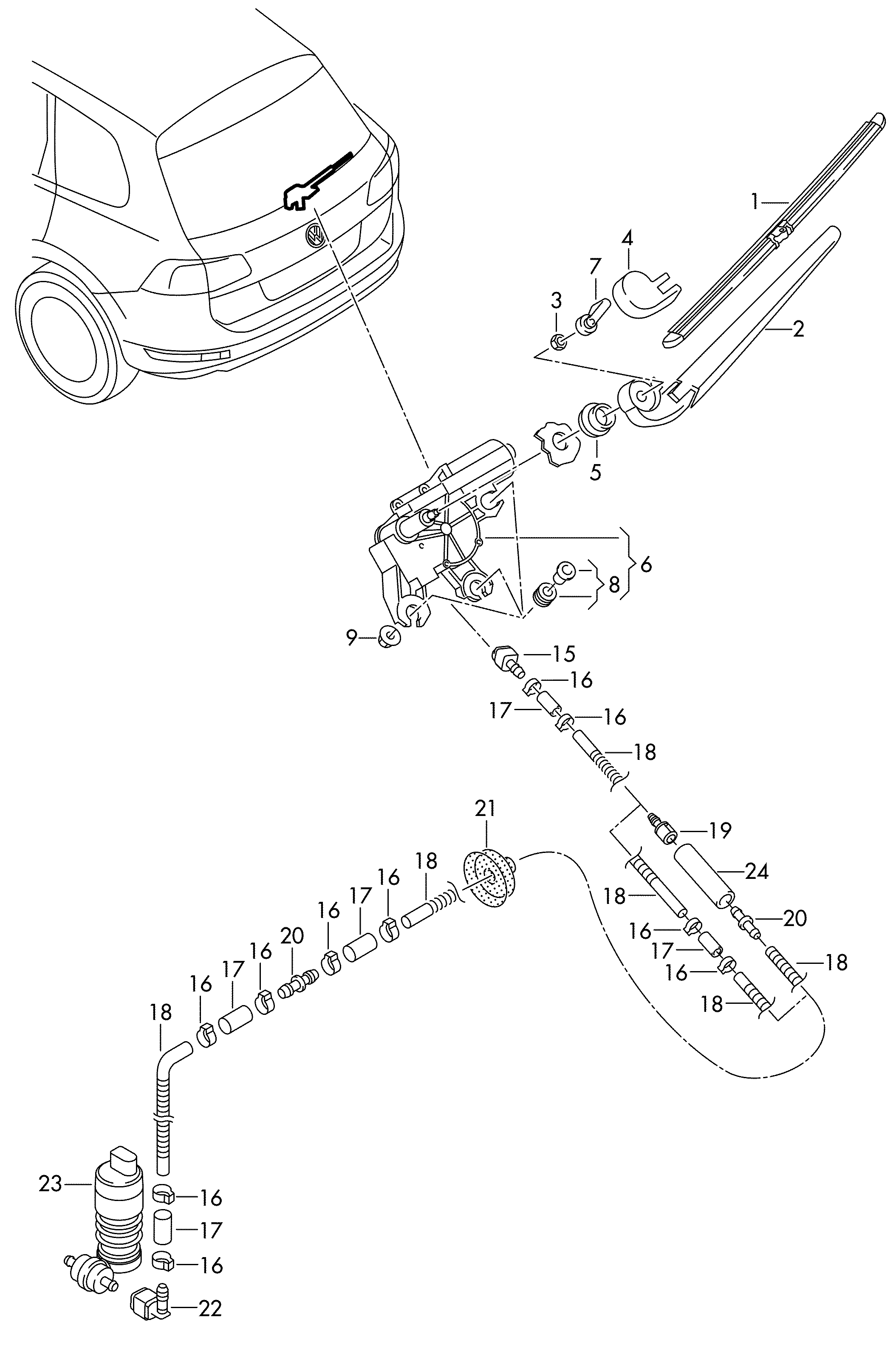 Seat 8K9 955 205 - Pyyhkijänsulka onlydrive.pro