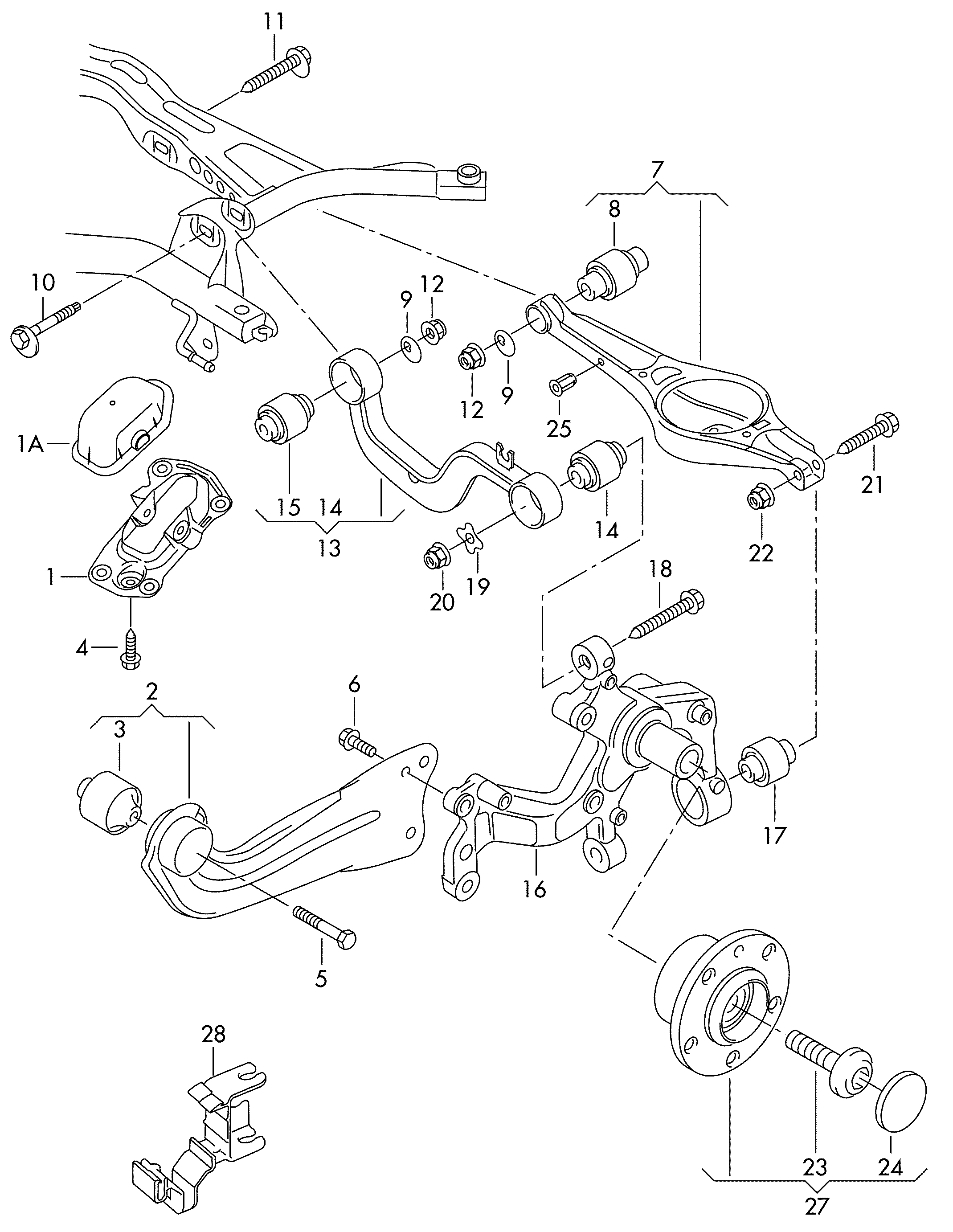 Porsche 1K0 505 323N - Bush of Control / Trailing Arm onlydrive.pro