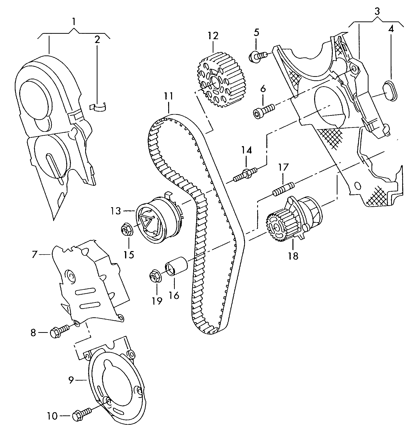 Skoda 038 109 119 P - Timing Belt Set onlydrive.pro