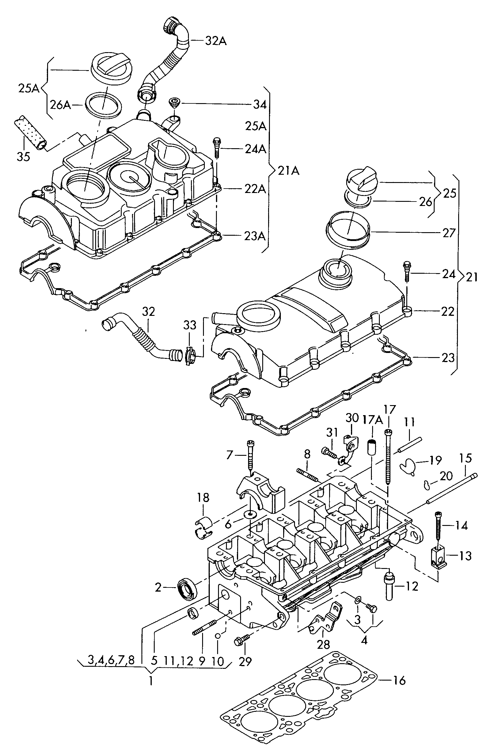 Seat 03G 103 483 D - Прокладка, крышка головки цилиндра onlydrive.pro