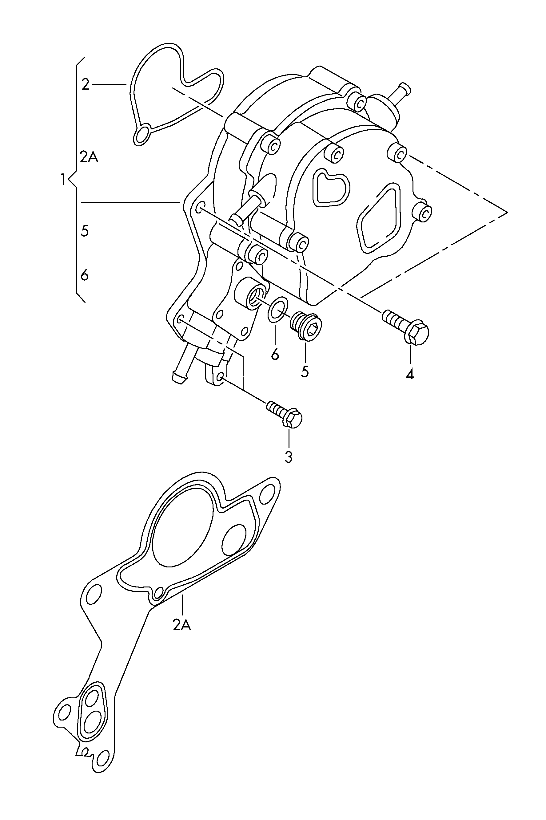 Skoda 038145209Q - Alipainepumppu, jarrujärjestelmä onlydrive.pro