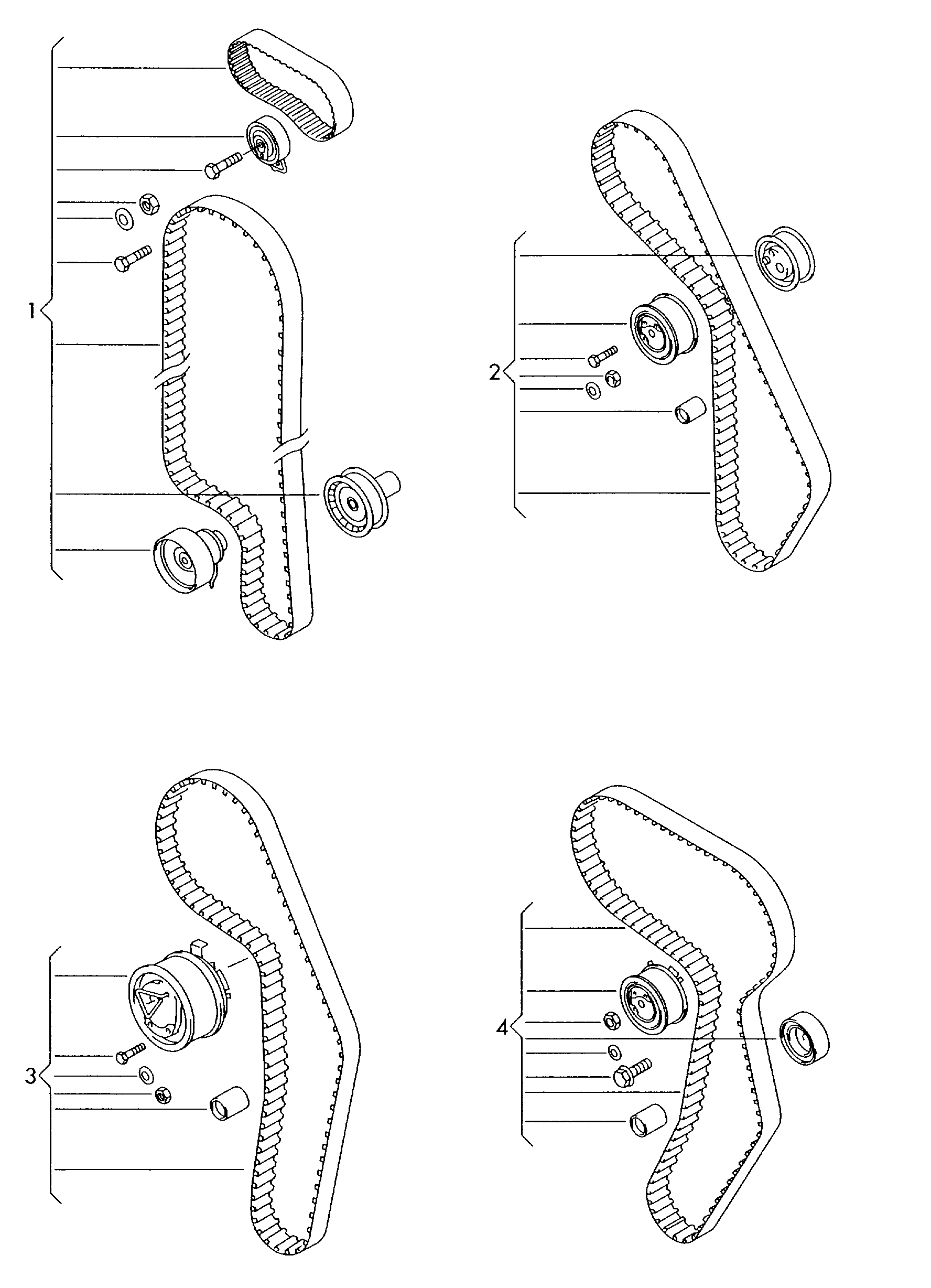 Seat 038 198 119 A - Комплект зубчатого ремня ГРМ onlydrive.pro