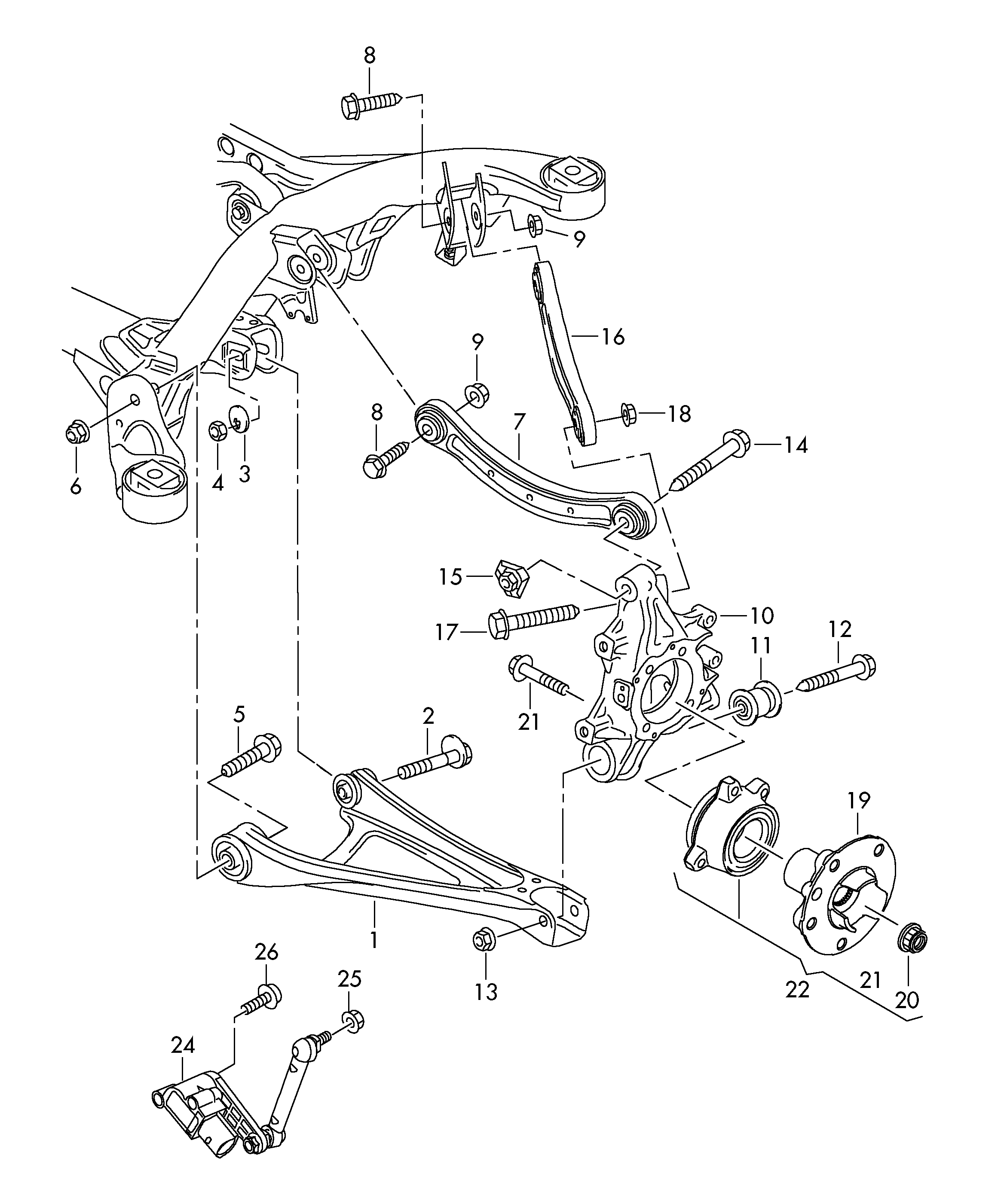 VW 7L0 505 397 - Track Control Arm onlydrive.pro