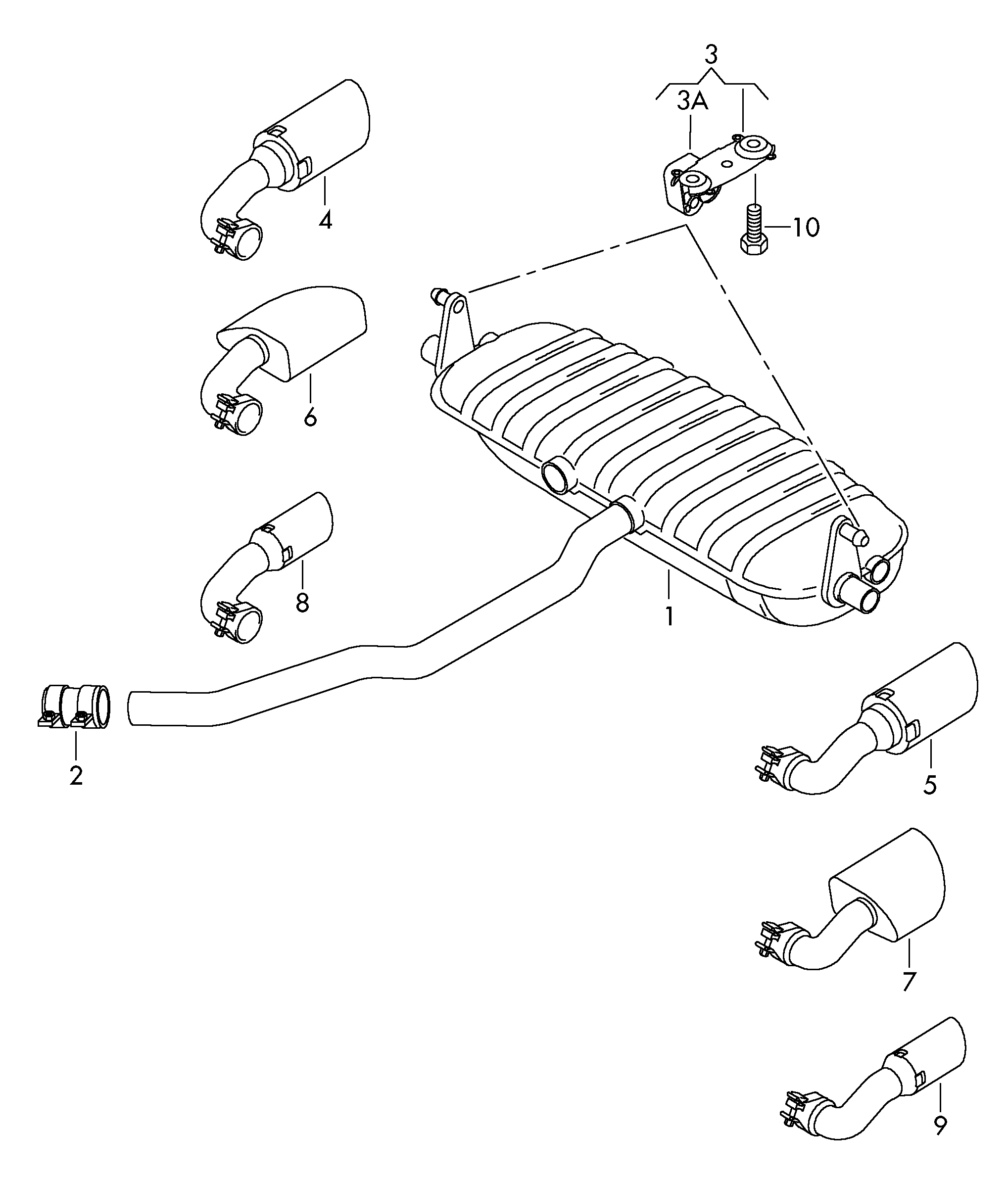 Seat 1K0 253 141 AA - Pipe Connector, exhaust system onlydrive.pro