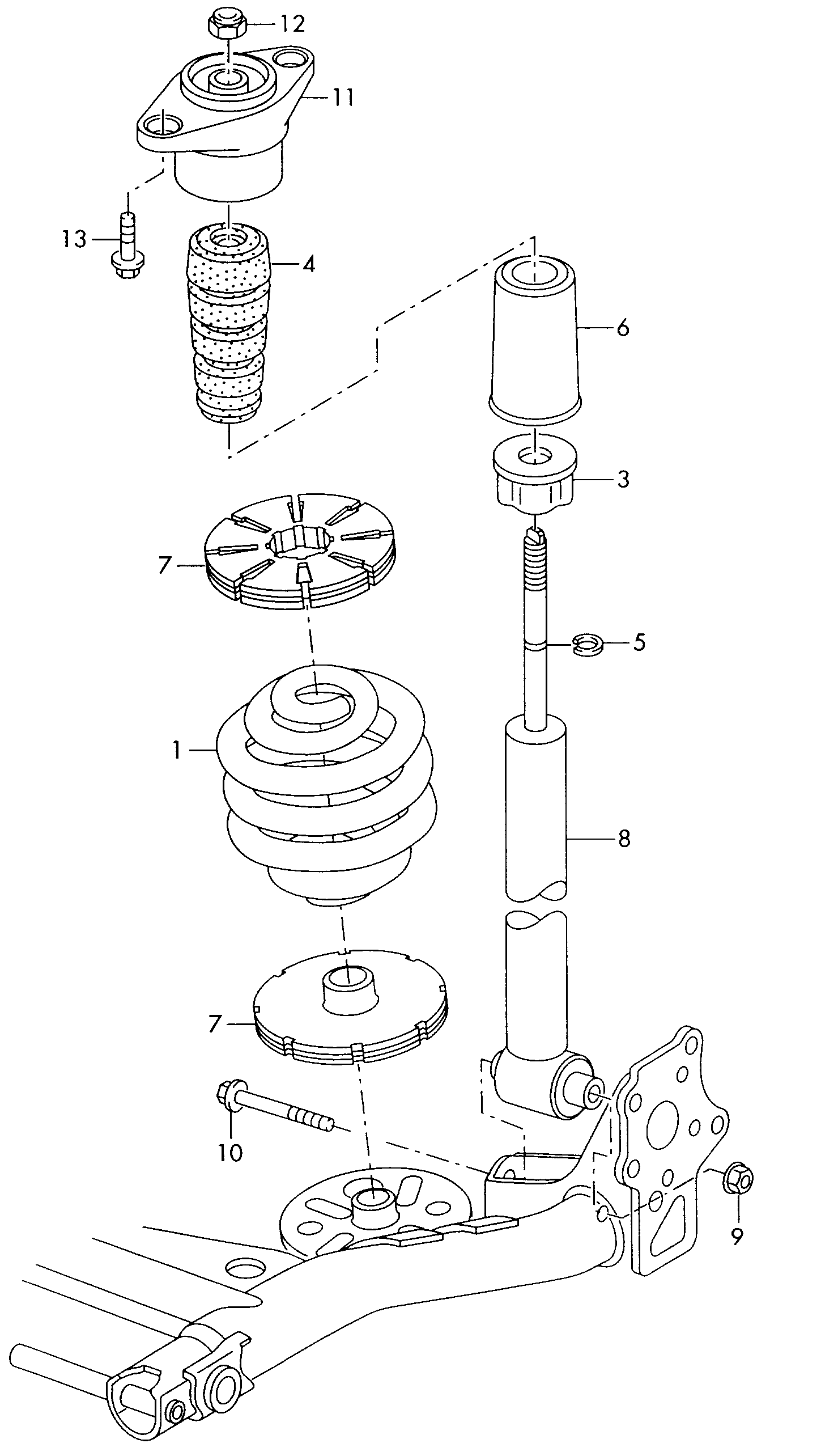 VW 3B0 512 131 H - Rubber Buffer, suspension onlydrive.pro