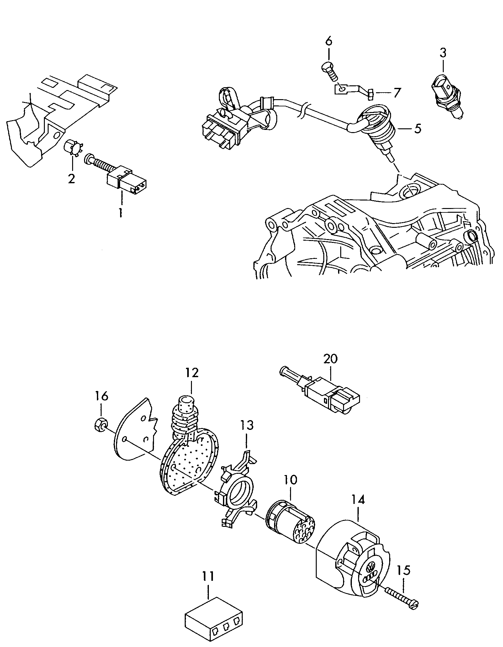 Skoda 4A0 945 515 A - Stabdžių žibinto jungiklis onlydrive.pro