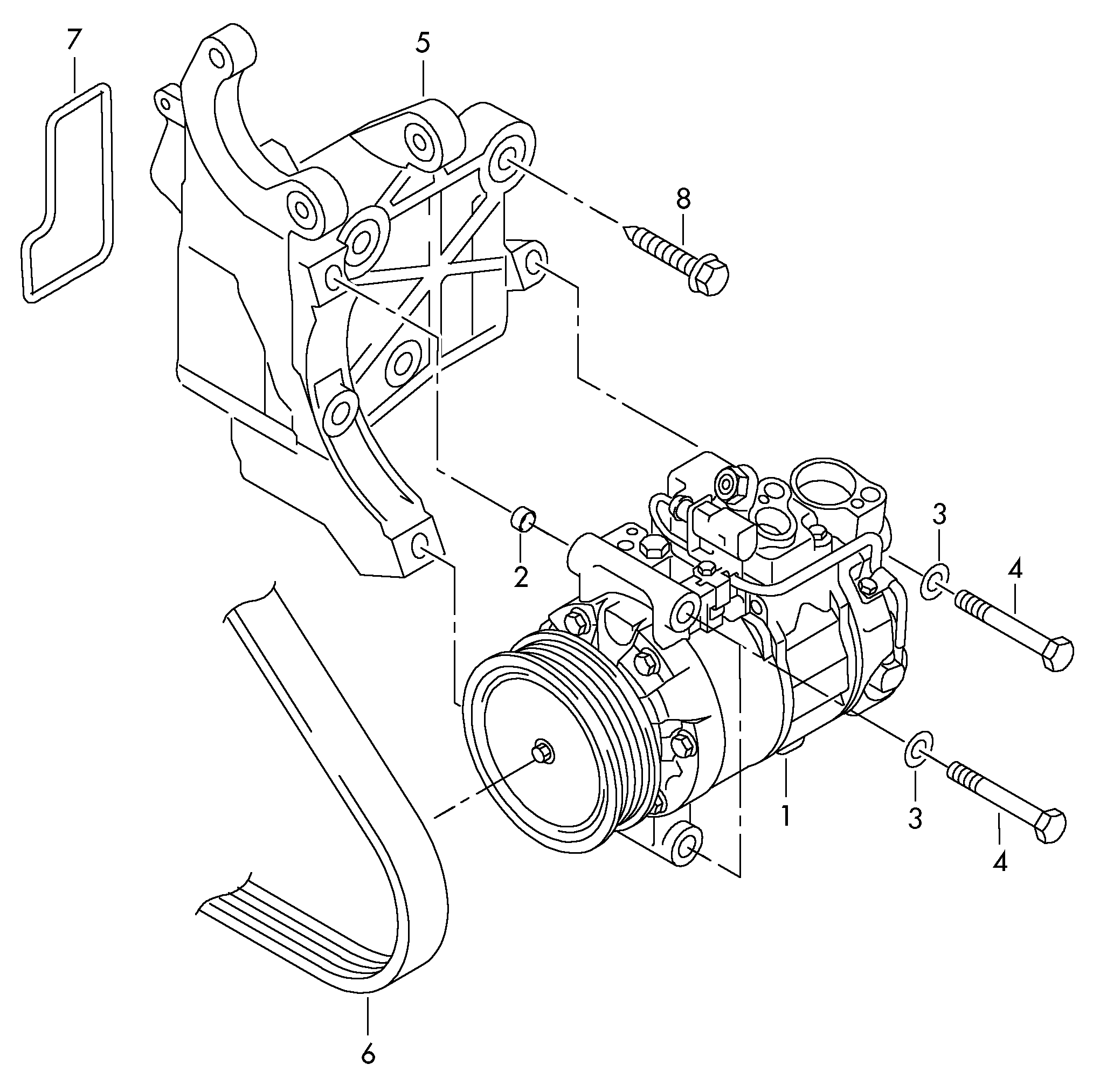 Porsche 7P0820803D - Kompresors, Gaisa kond. sistēma onlydrive.pro