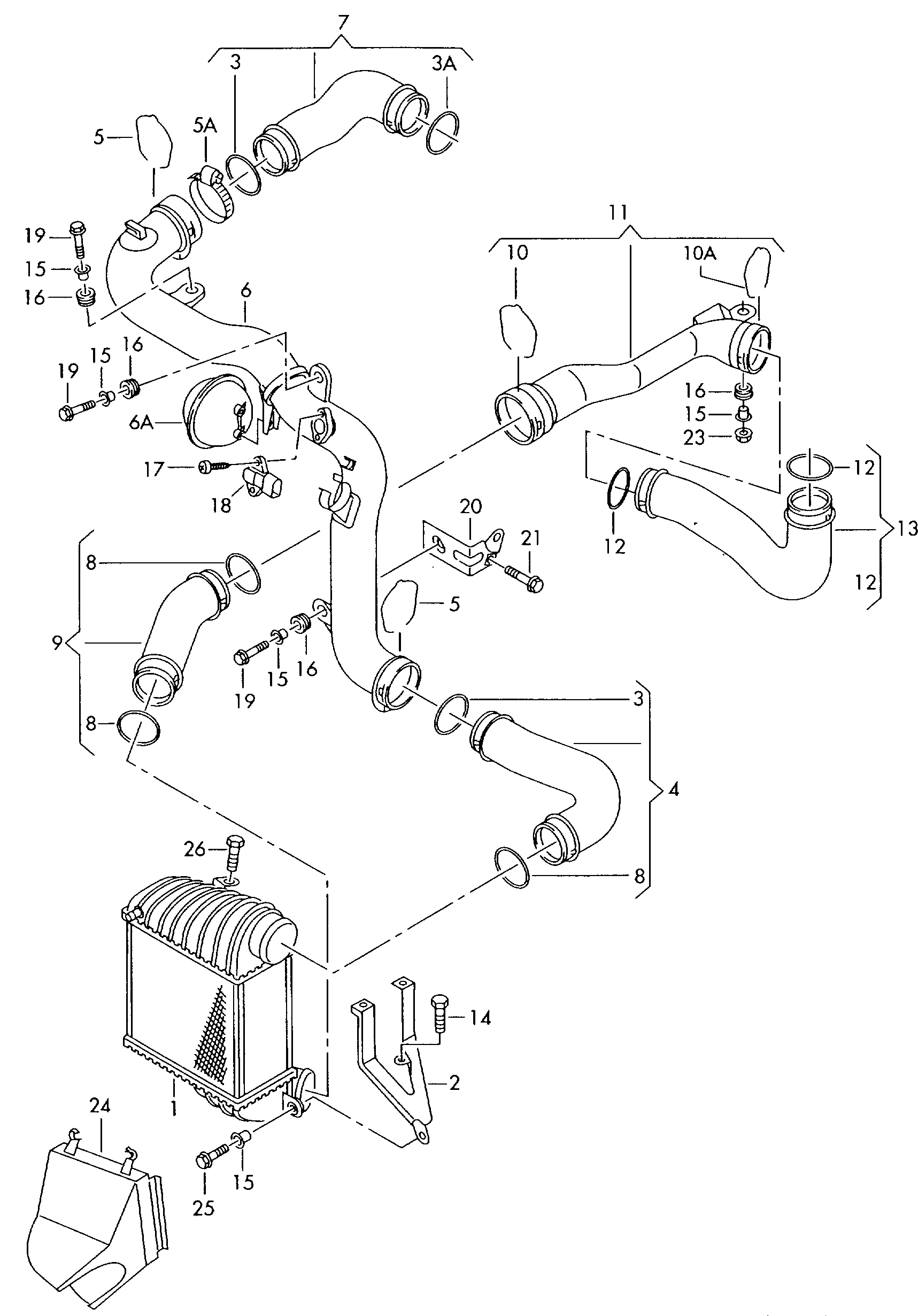 Seat 1J0145834T - Трубка, нагнетание воздуха onlydrive.pro