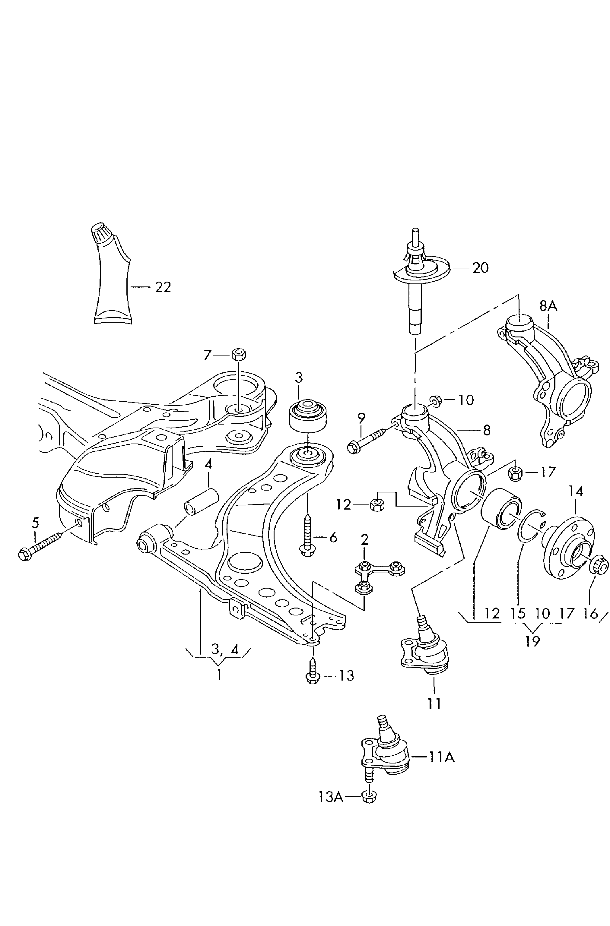 Seat 1J0 407 365 H - Ball Joint onlydrive.pro