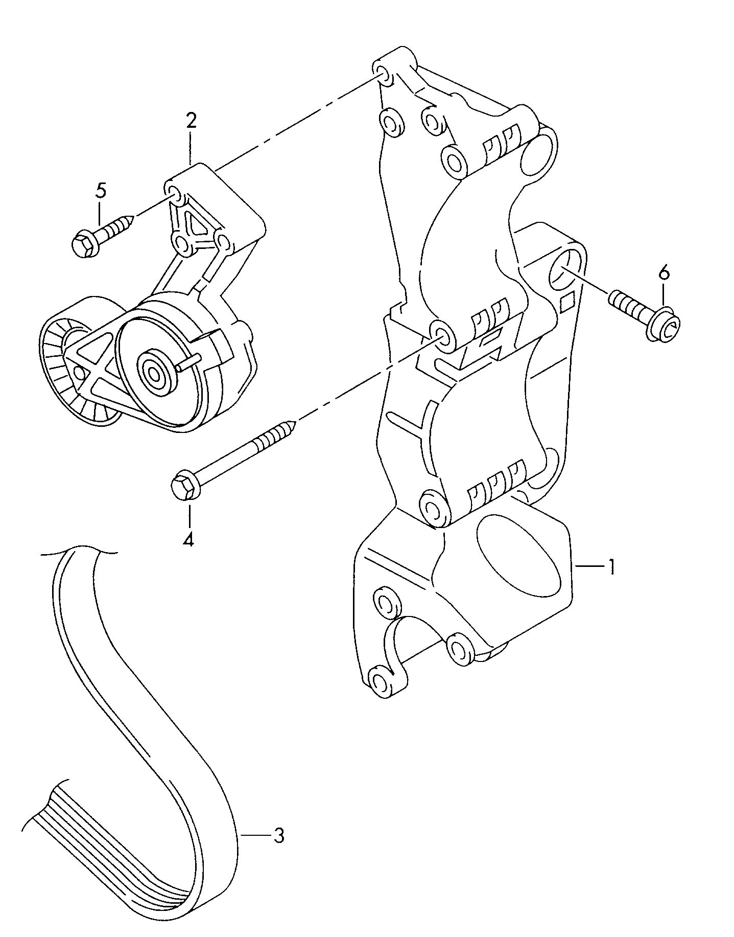 VAG 038 903 315AE - Belt Tensioner, v-ribbed belt onlydrive.pro