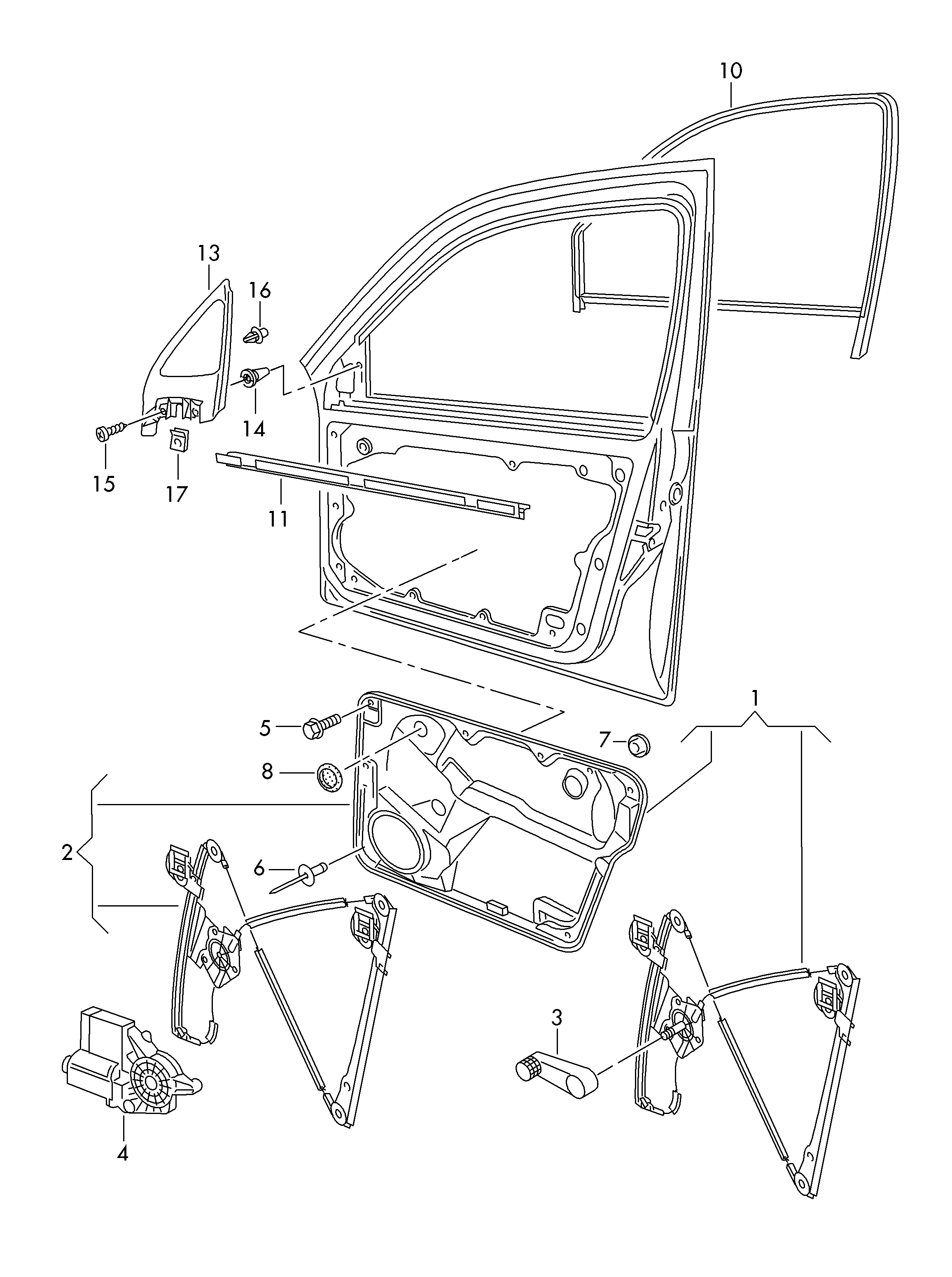 Seat 1J4837461H - Window Regulator onlydrive.pro