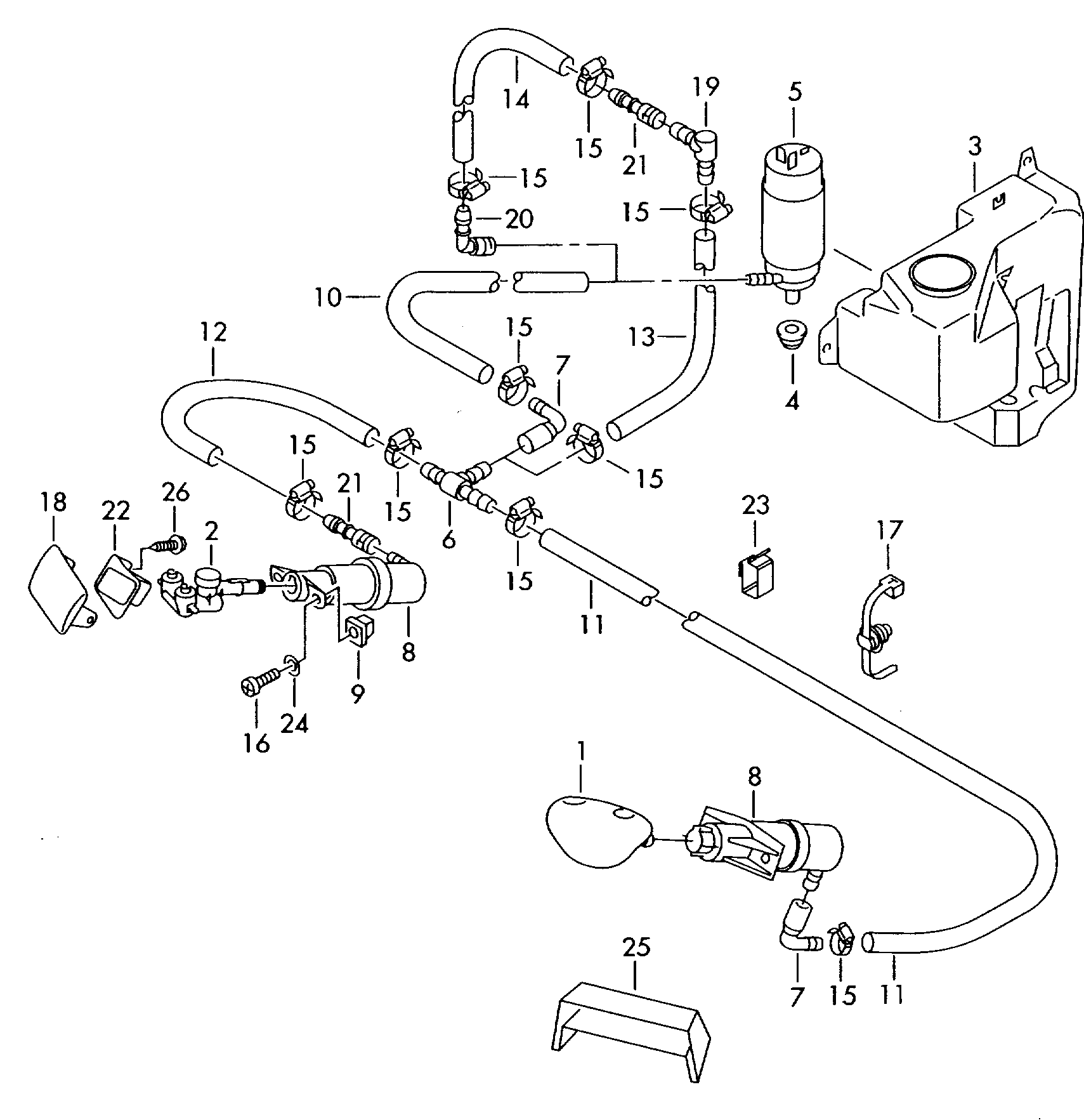 VAG 1J0 955 978 B - Headlight Cleaning System onlydrive.pro