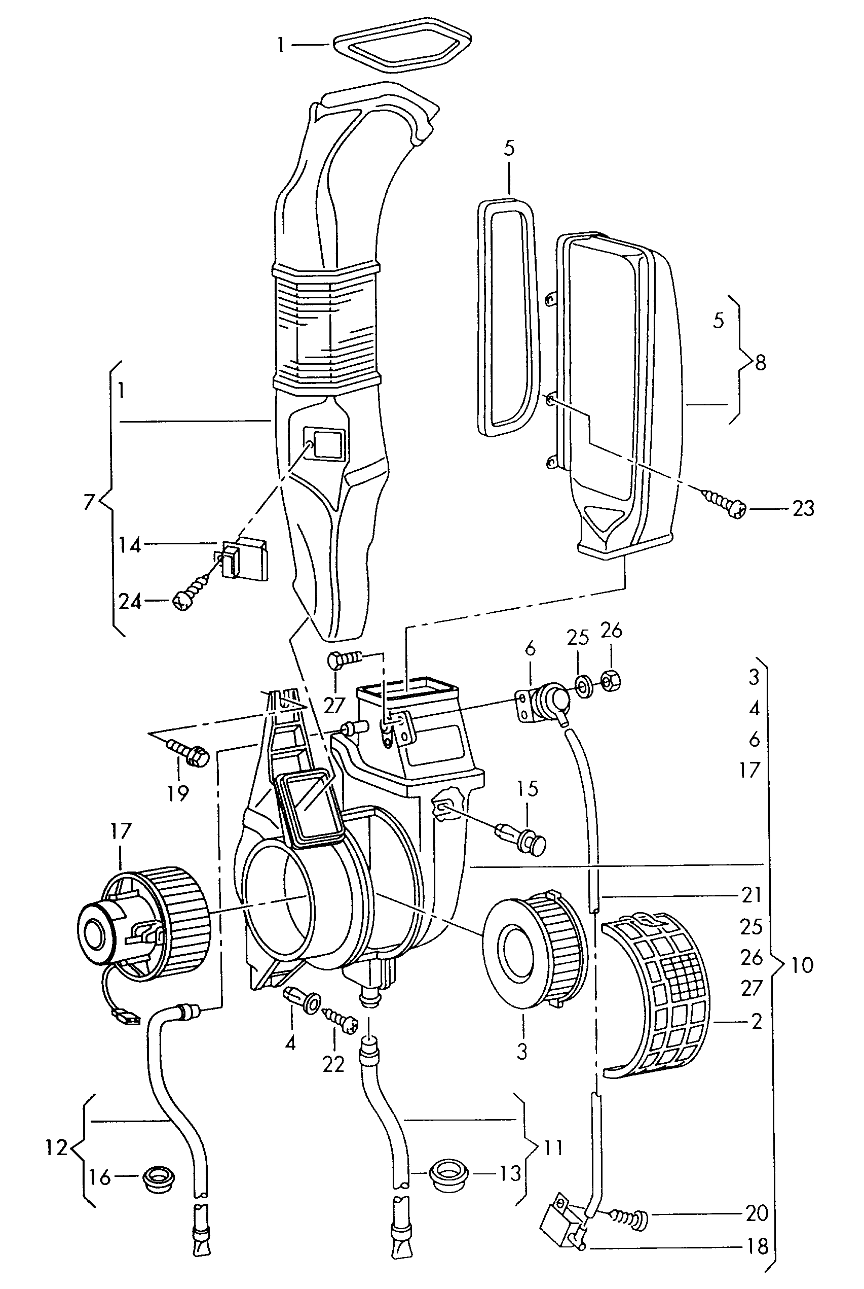 Skoda 701819021B - Interior Blower onlydrive.pro